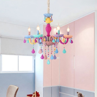 Modern Chandelier Lighting Crystal Ceiling Light Candle Small Chandelier Kid Chandelier