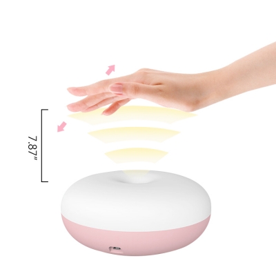 Portable Round Motion-Sensor LED Bed Night Light  in Blue/Pink/White