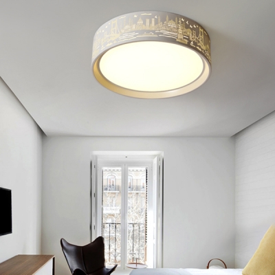 16.54'' W Modern Bedroom/Living Room Acrylic Round LED Ceiling Light