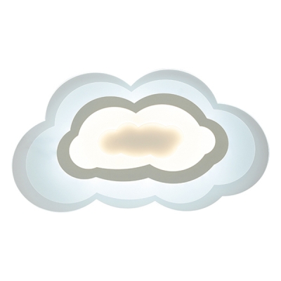 Cloud LED Kids Flush Mount Ceiling Light 2 Options Available