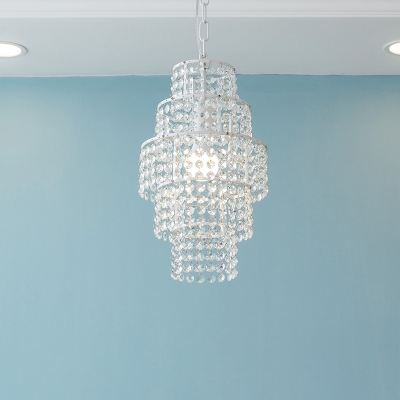 Bathroom Kitchen Girls Bedroom Crystal Empire Pendant Chandelier In