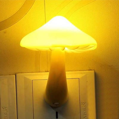 Plug-in Chargeable Mushroom Mini Wall Night Light for Corridor Stairway
