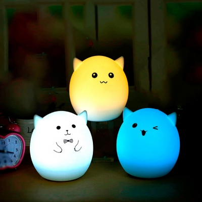 Sillica Gel Touch Sensing Kids Bed LED Night Light Mini Touch Sensing Lamp