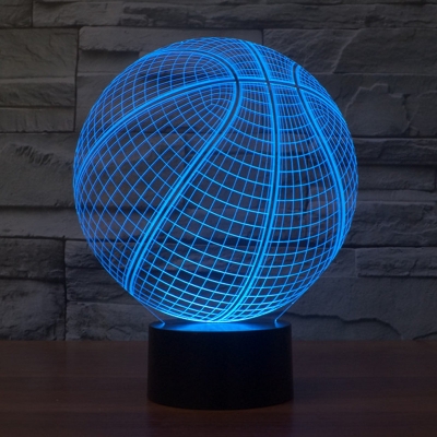 Wireless Touch/Remote Acrylic 3D Soccer/Globe Boys Room Night Light 