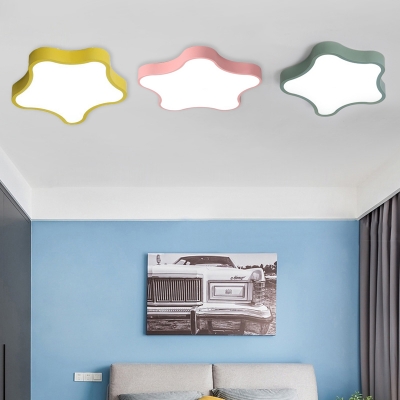 Macaron Nordic Star Ceiling Lamp Baby Children Metal Ceiling Flush