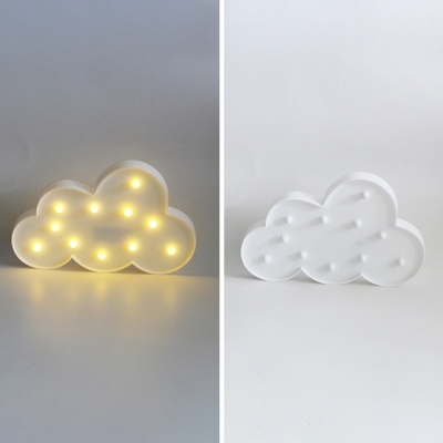  Plastic Cloud/Moon/Snowflake/Star Shape  Girls Bedroom Night Light 5 Types for Option