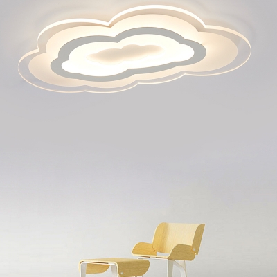 Cloud LED Kids Flush Mount Ceiling Light 2 Options Available