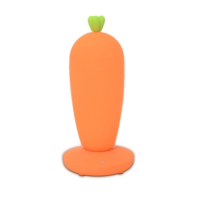 Cordless Silicon Carrot LED Night Light for Kids Bedroom in Orange/Pink/White