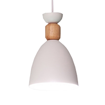 Nordic Simple Style One Light Mini Pendant for Bar and Cafe in White/Green/Grey