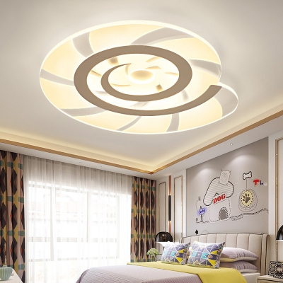 Snail-Shaped Acrylic LED Kids Room Ceiling Light