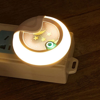 Moon and Star Motion-Activated Plug-in Led Kids Room Night Light
