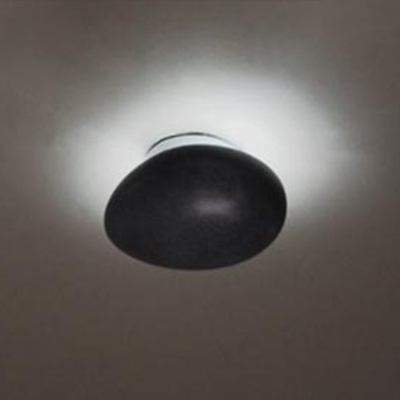 Gracefully Black Stone Designer Flush Mount Ceiling Light