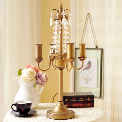 Modern Living Room Kids Crystal Chandelier Table Lamp Girls Table Lamp