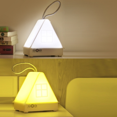 Triangle Shade Portable Plug-in Remote Mini Night Light with Cool/Warm Light  