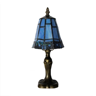 Classic Tiffany Table Lamp Fixture with Antique Bronze Base 2 Designs for Choice