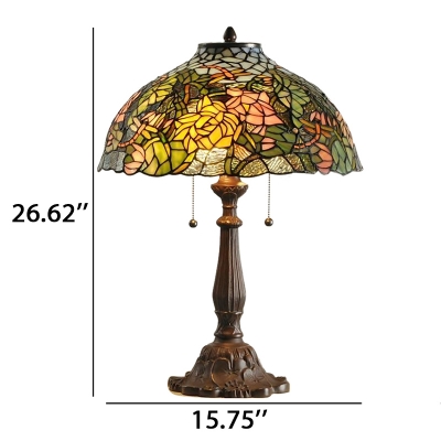 Floral Theme Glass Shade Tiffany 15.75