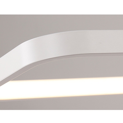 Led Pendant Lighting White 33W/46W, Acrylic Rectangular Chandelier Led for Office