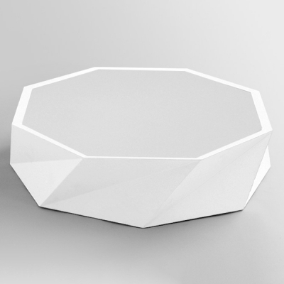 Adjustable Modern Geometric Acrylic Chandelier Black/White Led Pendant Light for Office Meeting