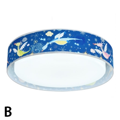 Cartoon Animal Pattern Flushmount Boys Girls Room Acrylic LED Ceiling Light in Warm/White