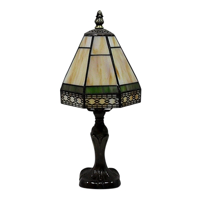 Ornate Classic Tiffany Table Lamp Fixture with Imperial Antique Bronze Base