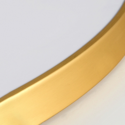 Ultra-Modern Style Polished Brass Led Ceiling Lights Gold Ultra-thin Round Flush Mount Led Lighting