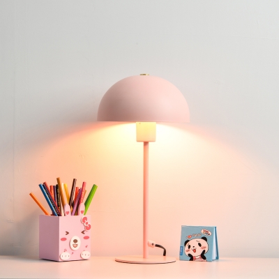 Dome Standing Desk Light Contemporary Colorful Metal 1 Light Table Light for Study Room