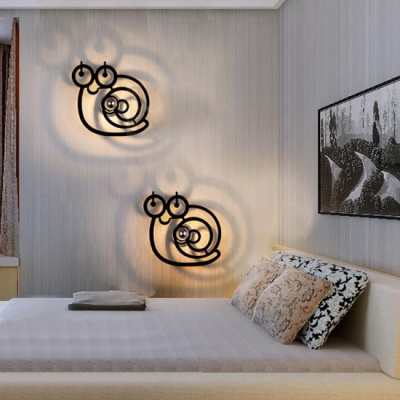 Simple Nature Style Ambient LED Light Wall Sconce for Living Room Kids Room in Four Colors