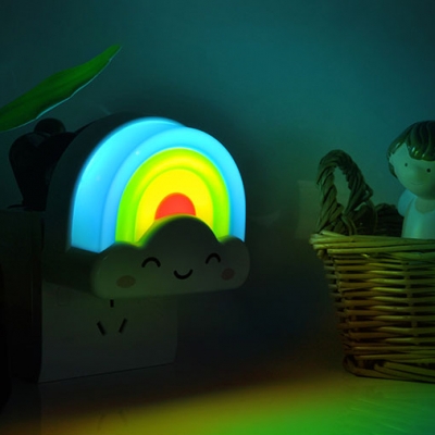 Light-Controlled Mini Plug-in Wall Light for Kids Bedroom 2 Designs for Option