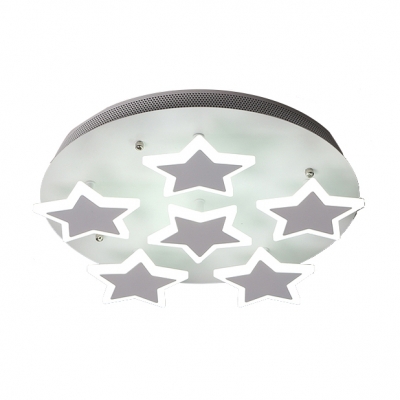 Nordic Style Star Accent LED Flushmount Ceiling Light for Living Room 16