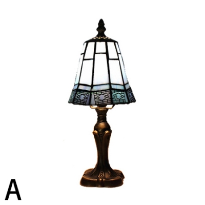 Classic Tiffany Table Lamp Fixture with Antique Bronze Base 2 Designs for Choice