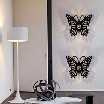 Ambient Light Black/Red/White Wall Sconce for Living Room Kid Room 4 Designs for Option
