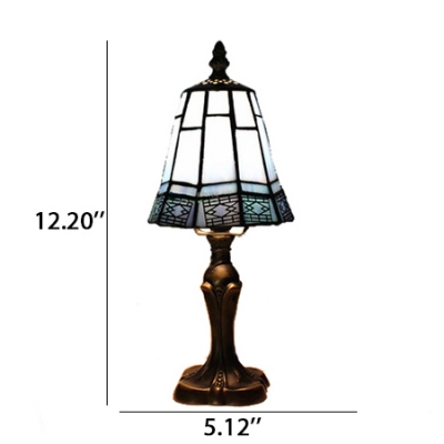 Classic Tiffany Table Lamp Fixture with Antique Bronze Base 2 Designs for Choice