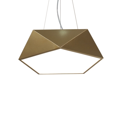 Contemporary Pendant Lighting Gold Geometric Led Chandelier 16