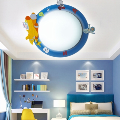Adorable Acrylic Cartoon Sconce Light Nursing Room Kindergarten 1 Head LED Wall Lamp in Multi Color