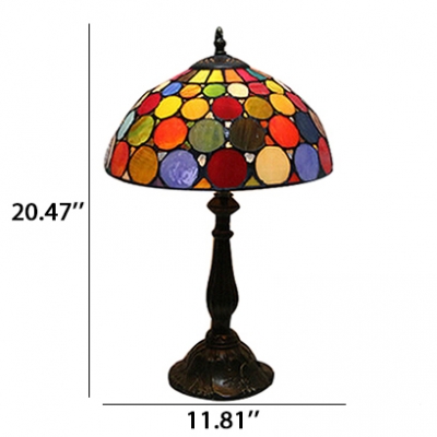 Colorful Small Circle Dome Shade Tiffany Stained Glass 20