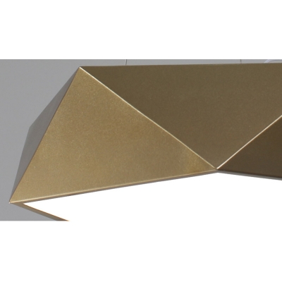 Contemporary Pendant Lighting Gold Geometric Led Chandelier 16