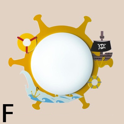 Adorable Acrylic Cartoon Sconce Light Nursing Room Kindergarten 1 Head LED Wall Lamp in Multi Color