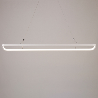Led Pendant Lighting White 33W/46W, Acrylic Rectangular Chandelier Led for Office