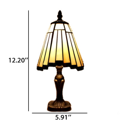 Classic Tiffany Table Lamp Fixture with Antique Bronze Base 2 Designs for Choice