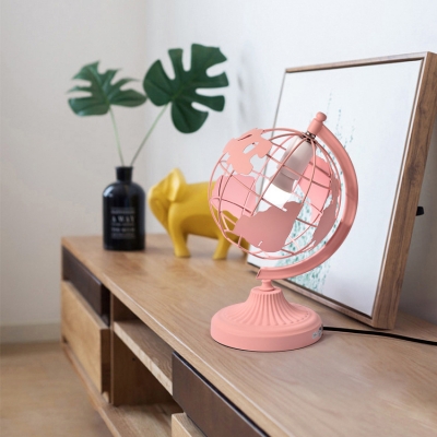 Tellurion Standing Table Light Stylish Colorful Metal Single Head Table Lamp for Library Kids Room