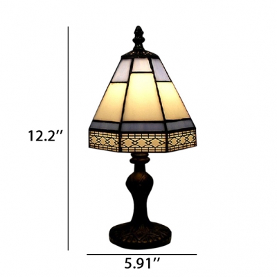 Ornate Classic Tiffany Table Lamp Fixture with Imperial Antique Bronze Base