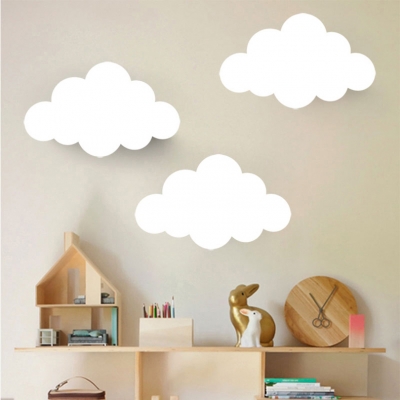 White Cloud Shade LED Light Wall Washer for Kids Bedroom Study Room