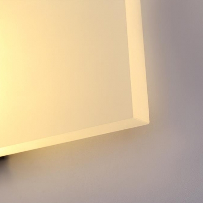 Modern Lighting 6W Slab LED Wall Sconce Acrylic Panel LED Wall Lamp in Brushed Aluminum for Hallway