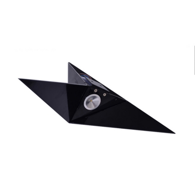 Integrated LED Inside Out Wall Light Black/White  Pyramid Wall Lighting for Bedroom Living Room