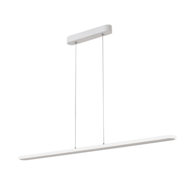 Modern Linear Acrylic Led Pendant Lighting 10W-48W Working Light in White Finish with for Office