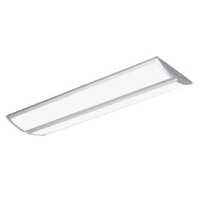 light lighting linear flush mount led office mounted modern aluminum l48 xh1 fixture rectangle ceiling finish silver 18w beautifulhalo