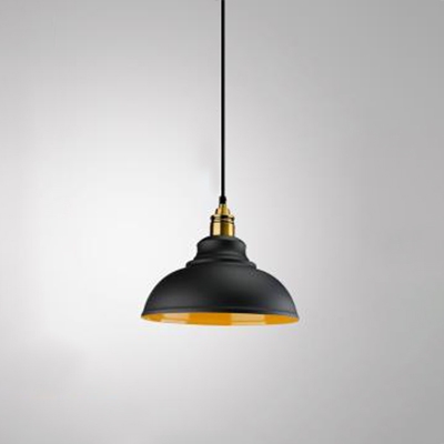 Vintage Style 11.81 Inch Wide Coffee House 1 Light Pendant Lamp in Black Finish for Warehouse Bar Restaurant
