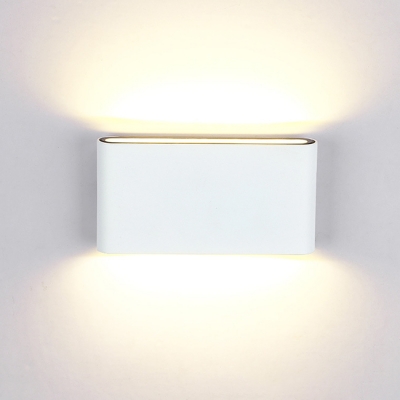 Minimalistic LED Up Wall Light 6W/12W Dual Head High Bright Modern Sconces in Matte