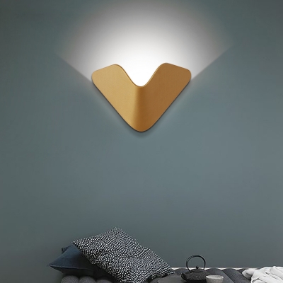 Indoor Decoration Post Modern V Shaped Led Wall Light Warm Light Cool White Creative Light