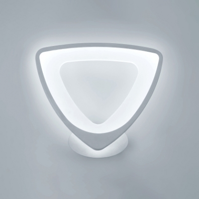 Nordic-Style Warm White Light Acrylic Prism/Loving Heart/Oval/Drop Shaped LED Wall Sconce in